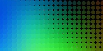 Light Blue, Green vector texture with disks.