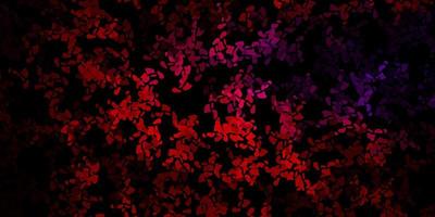 Dark pink, red vector pattern with abstract shapes.