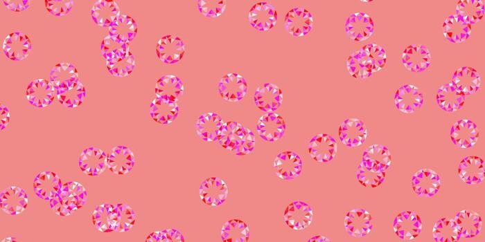 Light pink, red vector backdrop with dots.