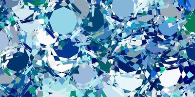 Light Blue, Green vector texture with random triangles.