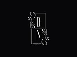 Initials BN Logo Image, Luxury Bn nb Letter Logo Design vector