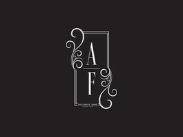 Initials AF Logo Icon, Luxury Af fa Letter Logo Design For Business vector