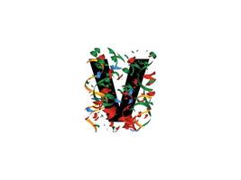 Alphabet V vv Letter Logo Icon Vector