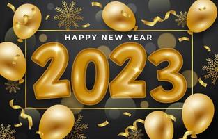 Happy New Year 2023 Concept vector
