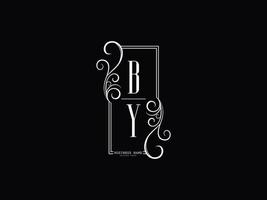 Initials BY Logo Image, Luxury By yb Letter Logo Design vector