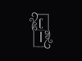 Letter CI Luxury Logo, Premium Ci ic Logo Icon Design vector