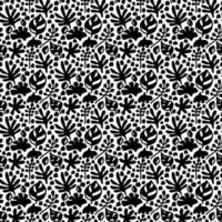 Organic minimalistic seamless pattern. Contemporary floral background. Graphic one color backdrop. vector