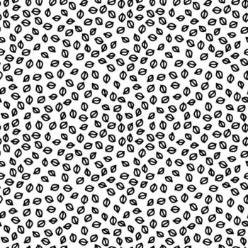 Vector seamless pattern with leaves, repeatable minimalistic background. Repeatable botanical backdrop.