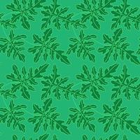 Vector seamless pattern with leaves, repeatable minimalistic background. Repeatable botanical backdrop.
