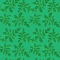 Vector seamless pattern with leaves, repeatable minimalistic background. Repeatable botanical backdrop.