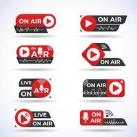 On Air Icon Badge vector