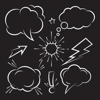 Cloud Comic Book  Design Element Vector