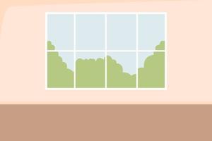 Empty auditorium flat color vector illustration. Institution for education. University and college classroom. Fully editable 2D simple cartoon interior with green walls on background