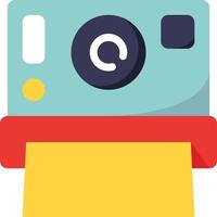 photography camera shoot lens - flat icon vector