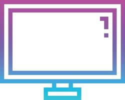 television entertainment electronics hotel - gradient icon vector