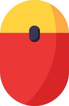 mouse computadora bluetooth clic - icono plano vector