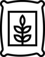 fertilizer farm growth - outline icon vector