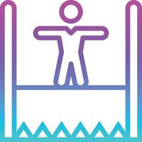 challenge risk success opportunity businessman - gradient icon vector
