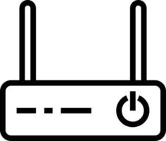 router wifi modem - outline icon vector