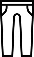 pants fashion shopping - outline icon vector