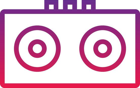 speaker sound wifi - gradient icon vector