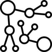 connection group leveling spread - outline icon vector