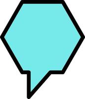 bubble, chat color icon vector