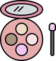 eye shadow color icon vector