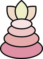 spa, stone color icon vector