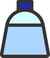 bottle color icon vector