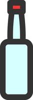 bottle color icon vector