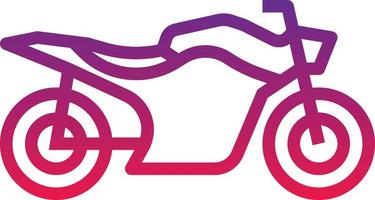 motorbiking motocycle driving racing - gradient icon vector