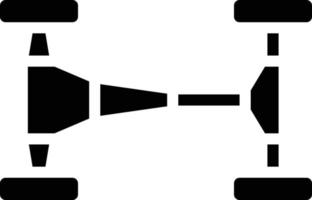 chassis part racing fix - solid icon vector