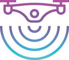 drone wifi camera - gradient icon vector