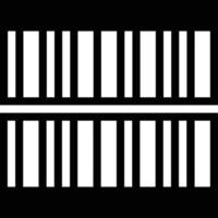 barcode code - solid icon vector