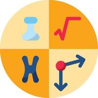 biochemistry education subject study school - flat icon vector