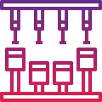 engine start part - gradient icon vector
