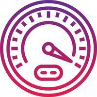 racing car meter speeding - gradient icon vector