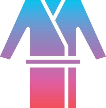 albornoz spa hotel - icono sólido degradado vector