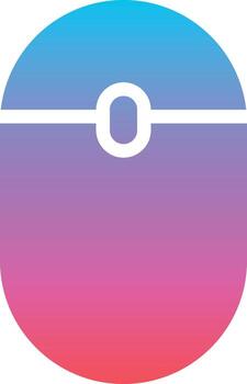 mouse computadora bluetooth clic - icono sólido degradado vector