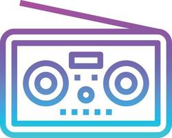 radio electronics communication - gradient icon vector