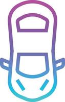 car top view vehicle driving - gradient icon vector