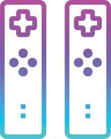 remote game controller wifi - gradient icon vector