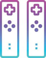 remote game controller wifi - gradient icon vector