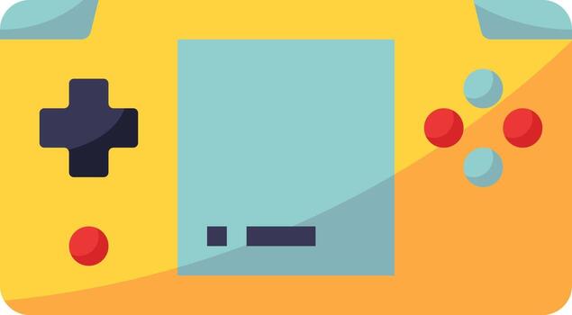 console game wifi screen button - flat icon vector