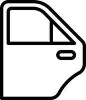 door open mirror drive - outline icon vector