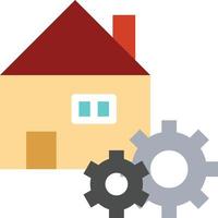 property fix repair home settings - flat icon vector