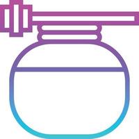 honey spa massage therapy - gradient icon vector