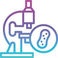 biology lab bacteria microscope - gradient icon vector