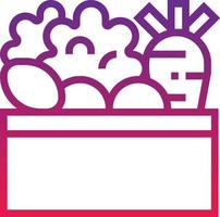 vegetables healthy food - gradient icon vector